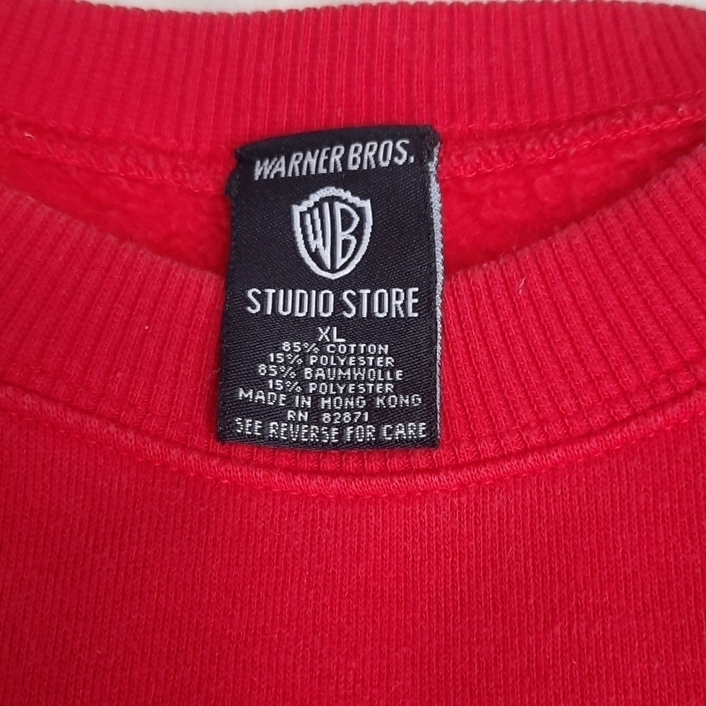 Warner Brothers Studio Store Looney Tunes Embroidered Vintage Oversized Sweatshi - Picture 3 of 5